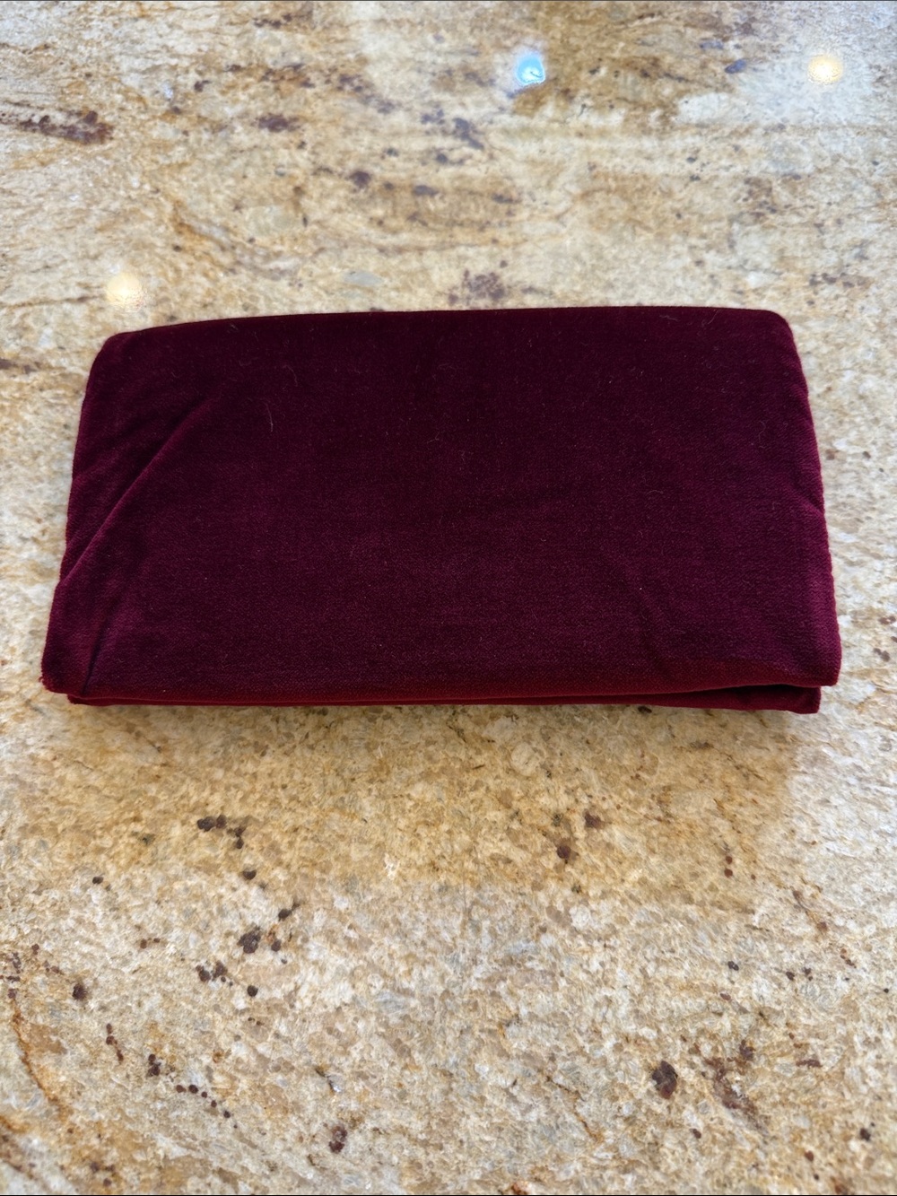 GUCCI RED VELVET FOLD OVER CLUTCH/CASE HOLLYWOOD FOREVER COLLECTION